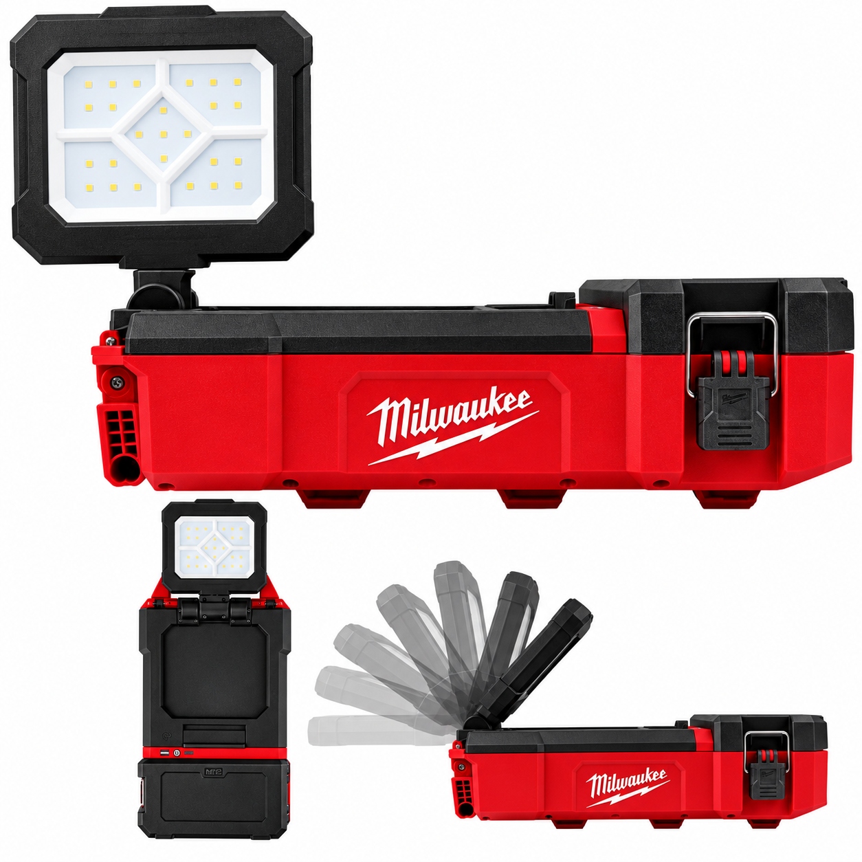 Lampa Milwaukee M12 POAL-0 Lampa strefowa Packout 1400 lm 12 V ładowanie