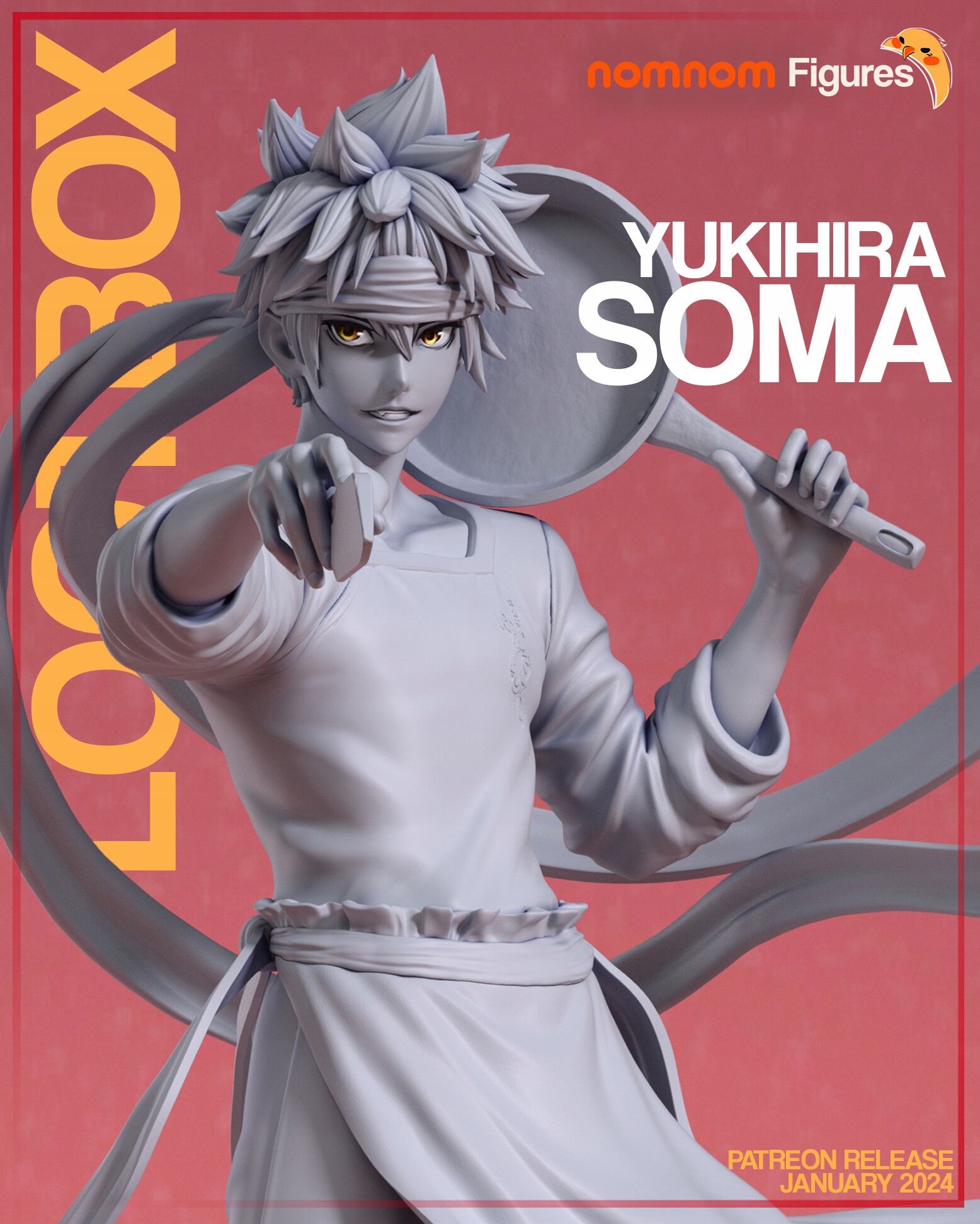 Figurka Soma Yukihira Shokugeki no Soma NomNom Figures 3D tisk Figurkově