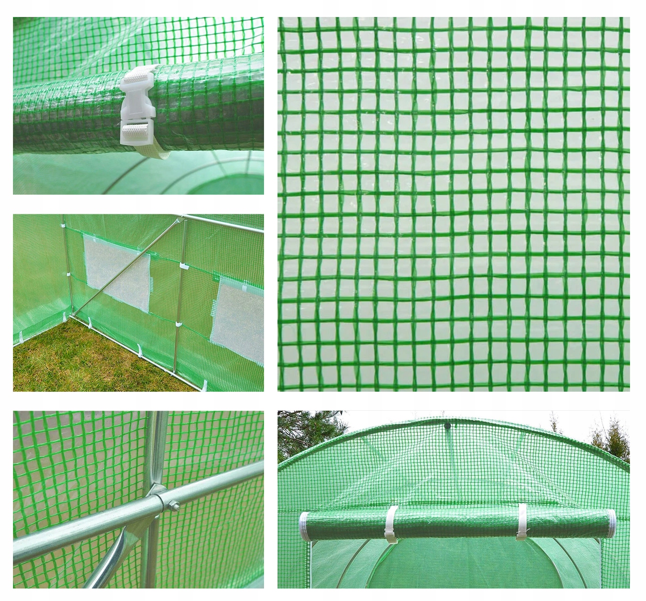 TUNEL FOLIOWY OGRODOWY (FOLIA STELAŻ) 3x2x2m SZKLARNIA FOLIAK 6m2 Długość 300 cm