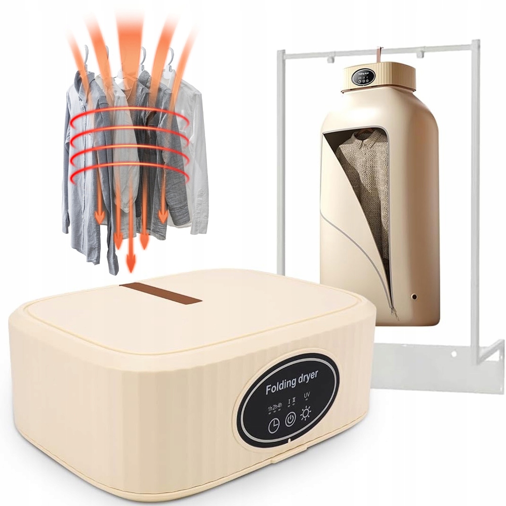 Levně Elektrický Sušák Na Prádlo Sterilizace Cyklus Sušení 360° Skládací 600W