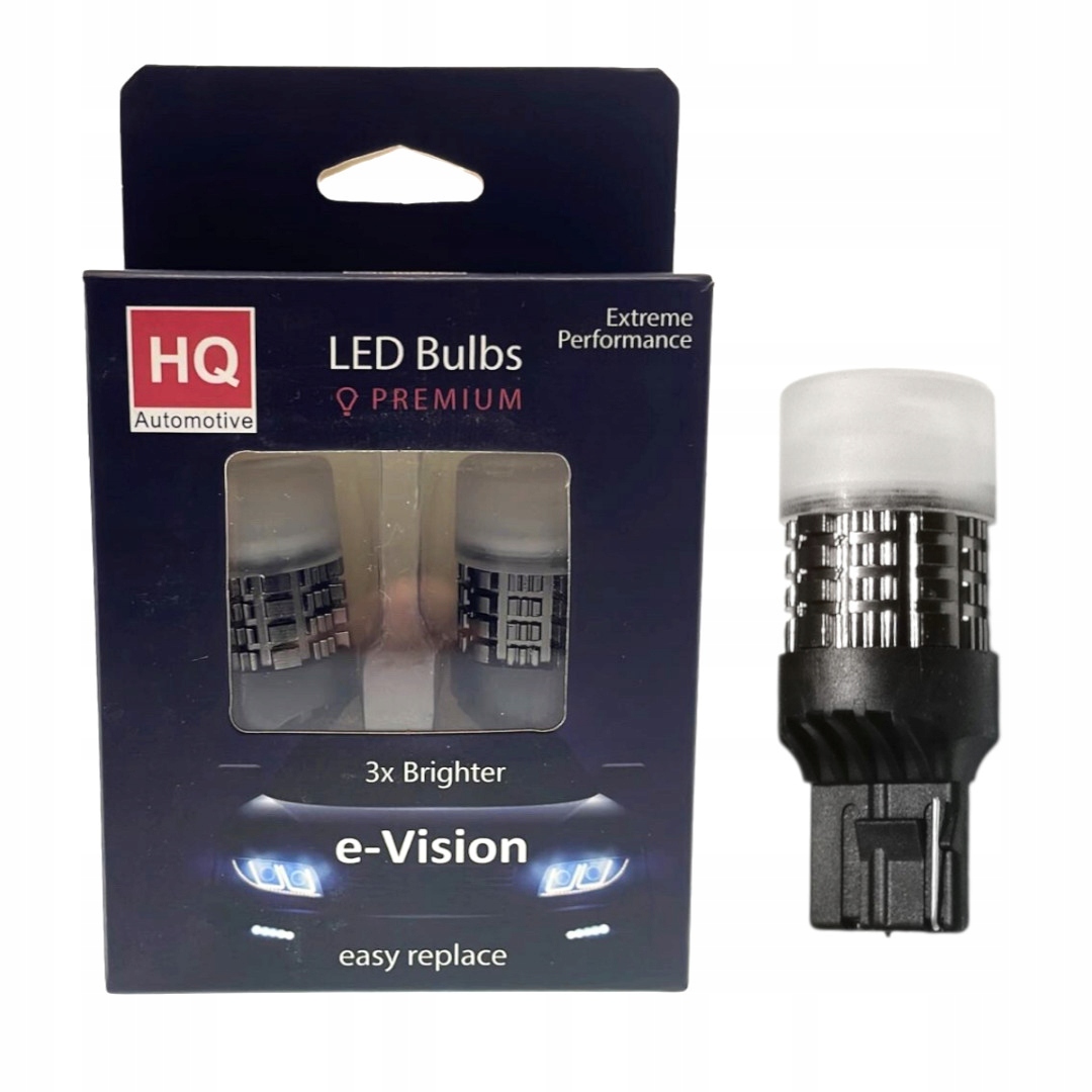 Żarówki W21W Led T20 Canbus 6000K Premium 12/24V Retrofit 7440 White Białe