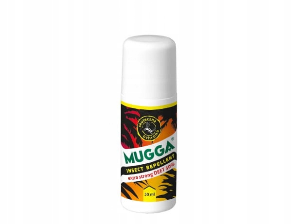 Środek na owady komary kleszcze Mugga kulka 50 ml Deet 50% roll-on
