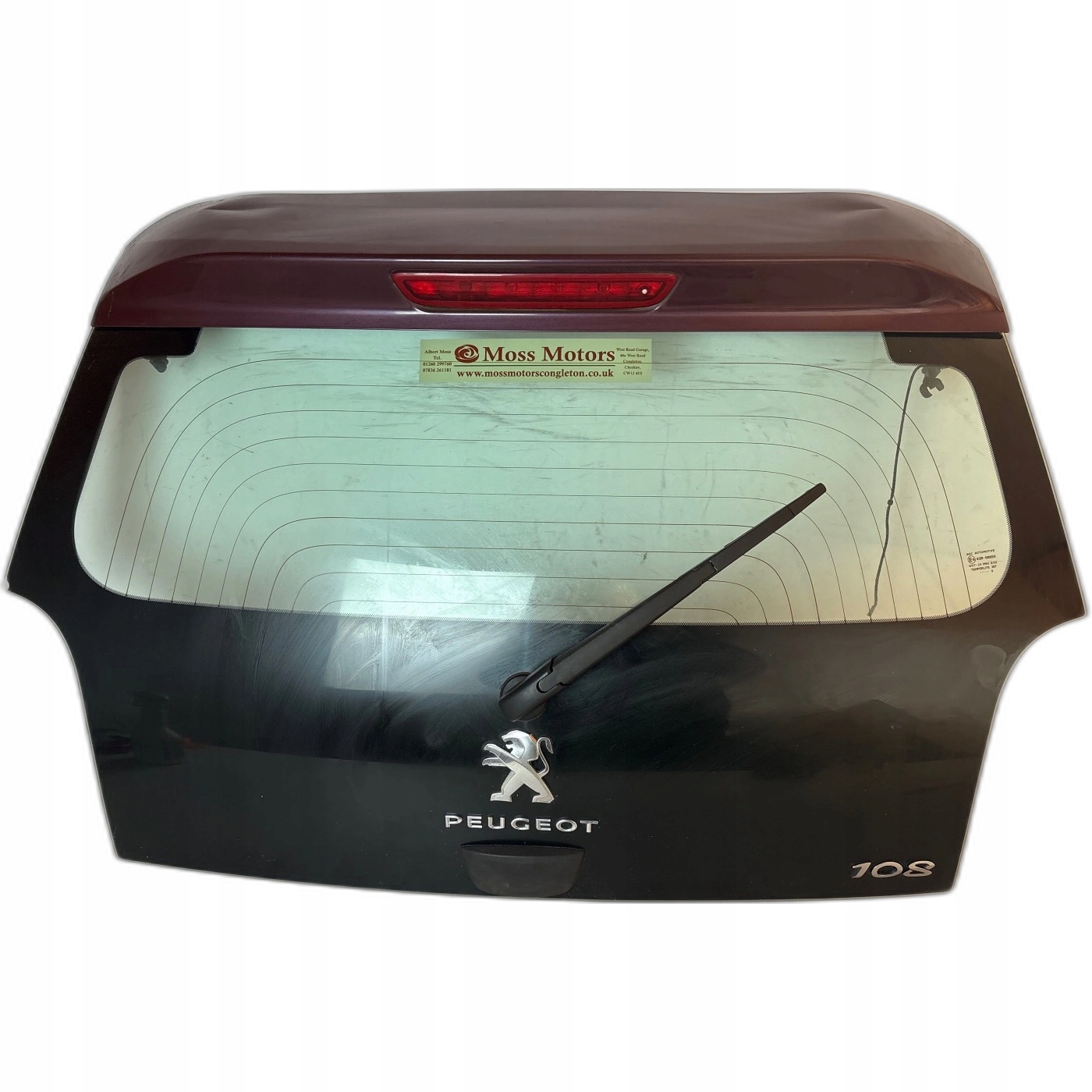 trunk door window boot visor Peugeot 108 Citroen C1 ii