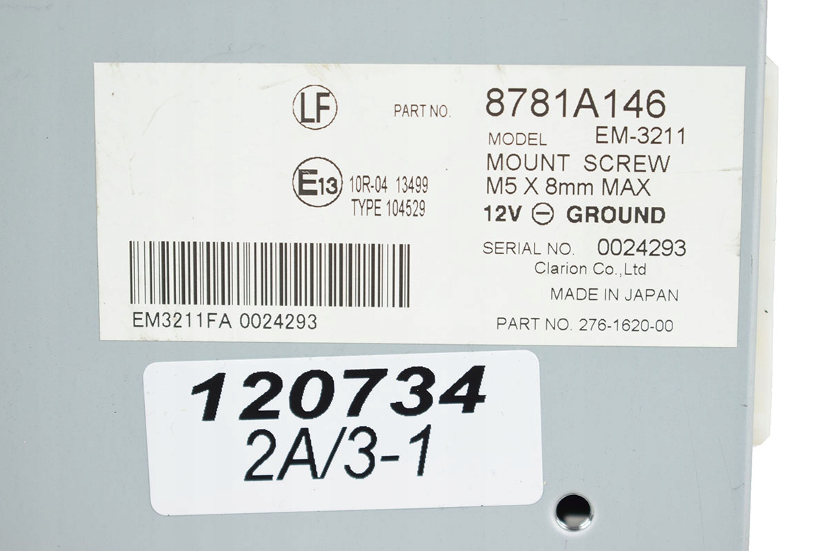 modulo KAMERY MITSUBISHI OUTLANDER III 8781A146