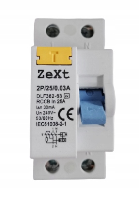 

Wyłącznik różnicowoprądowy 2P 25A 30mA różnicówka