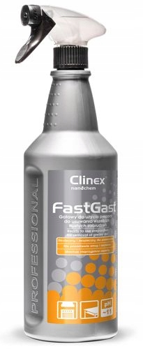CLINEX FAST GAST 1L ÉGÉSI OLAJ ZSÍROS SZENNYEZŐDÉSEK ELLENI SZER - 4 db Márka Clinex