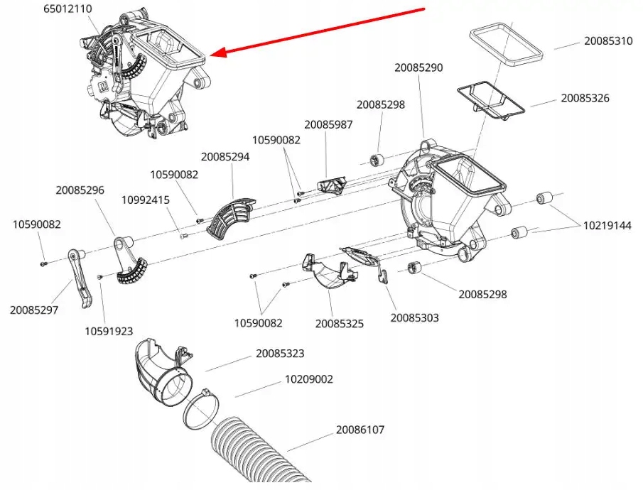 65012110 Aparat rozdzielający ziarno Producent części Monosem
