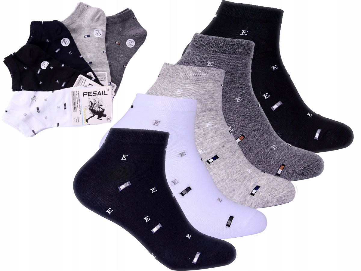 

5 par Stopki Męskie Skarpety Sportowe Bawełniane