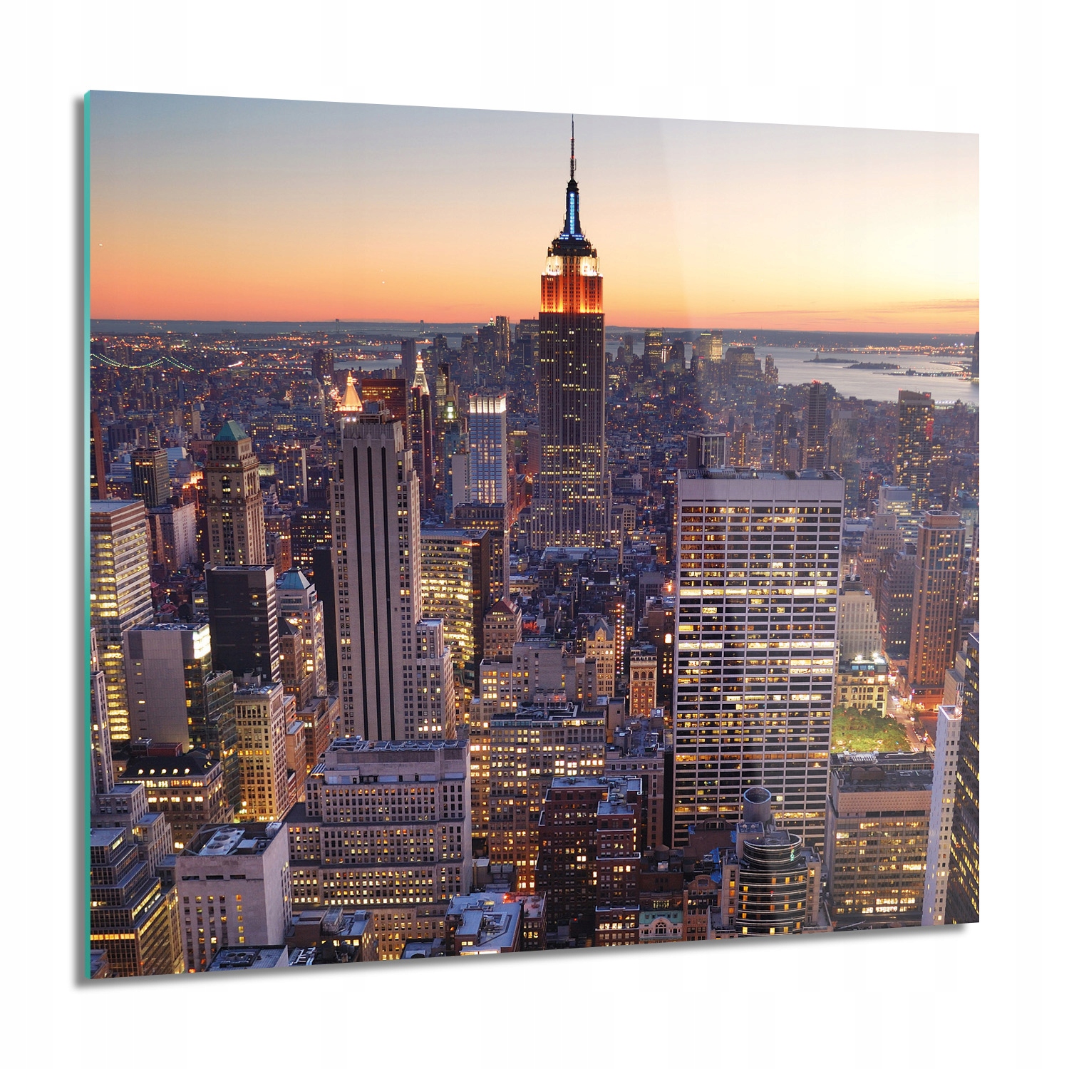 Manhattan Ny noc Skleněný obraz na zeď 60x60