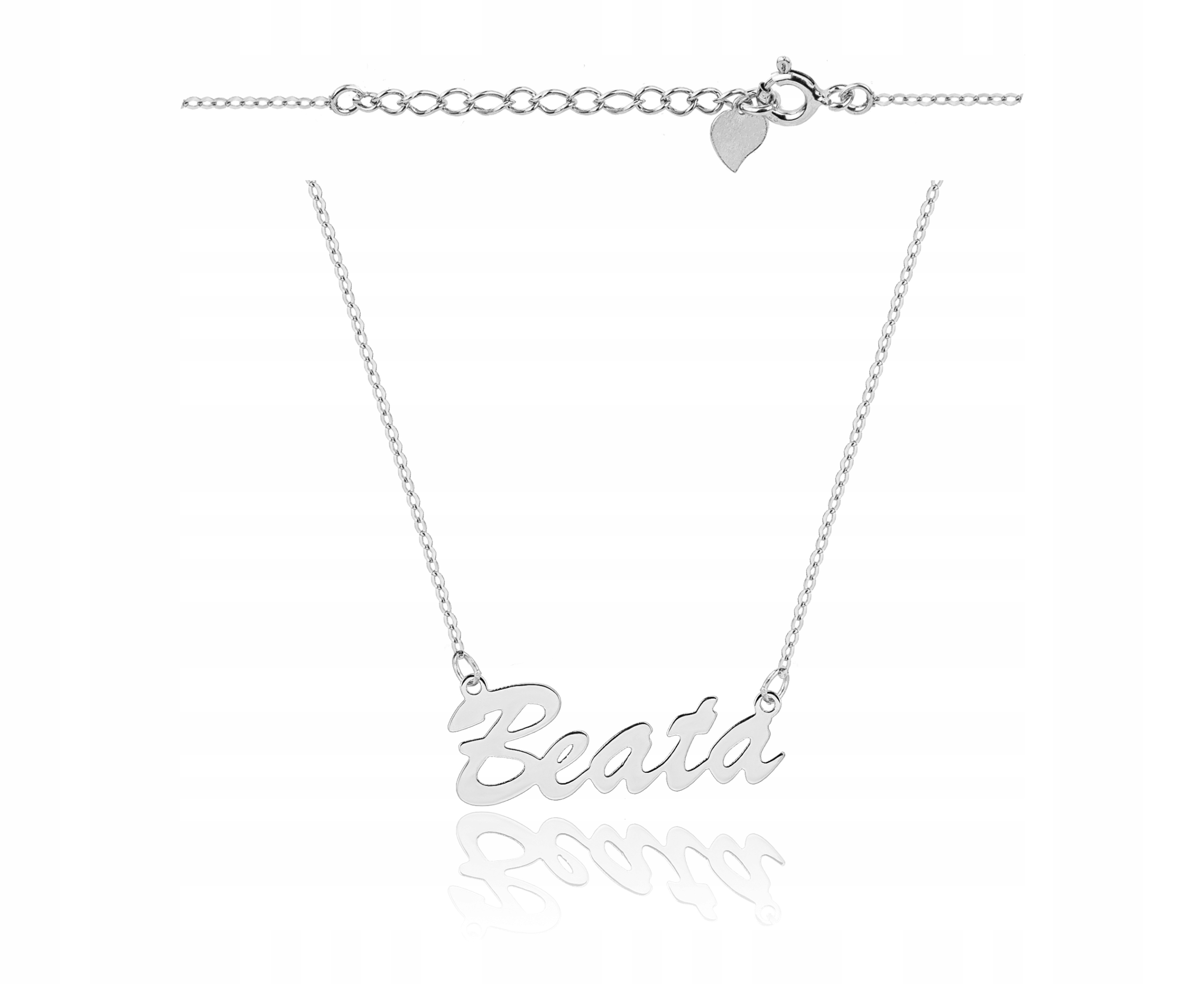 Stříbrný náhrdelník s jménem Beata 925 S Gravírováním