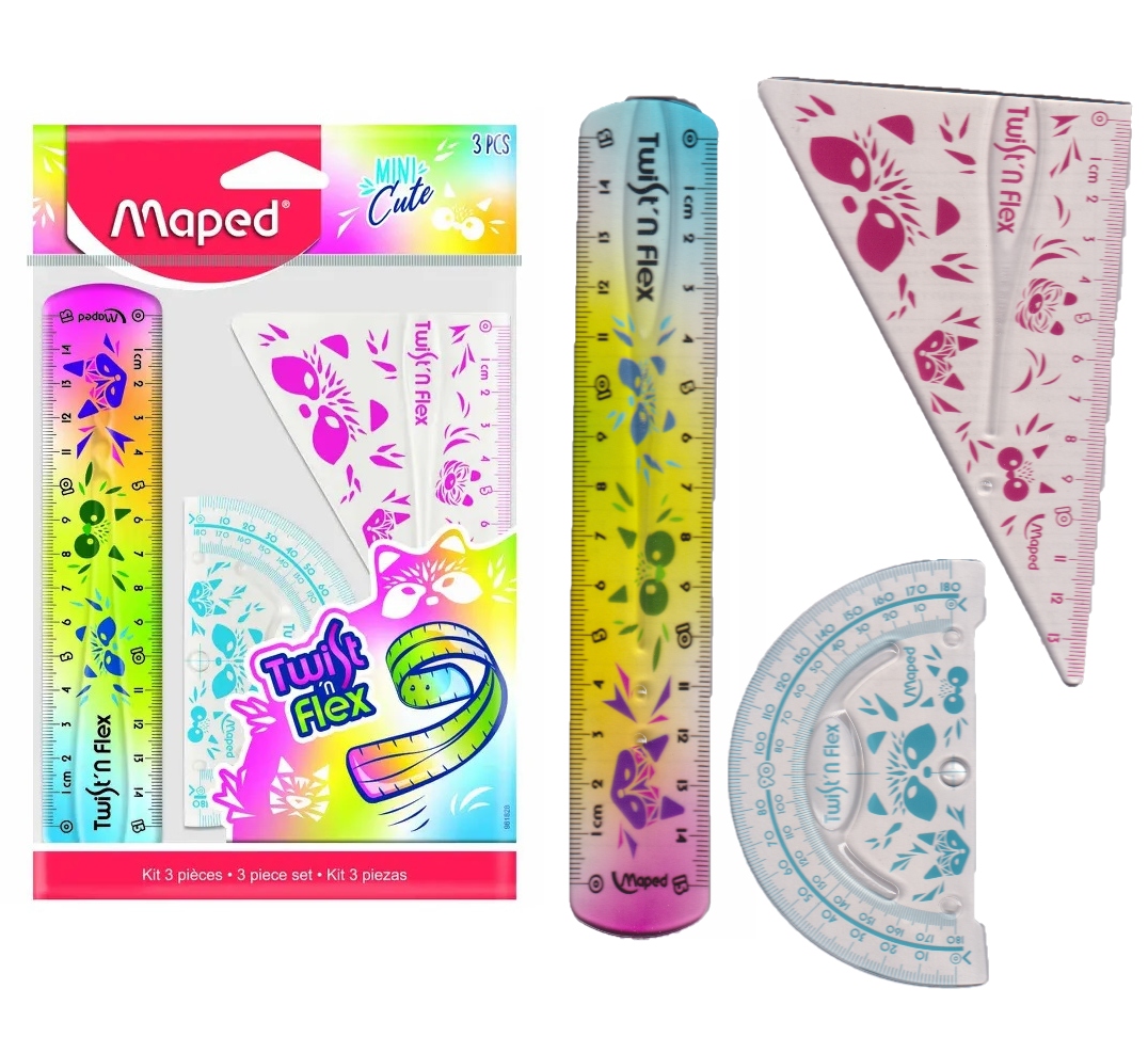 

Zestaw geometryczny elastyczny 3 el mini Maped