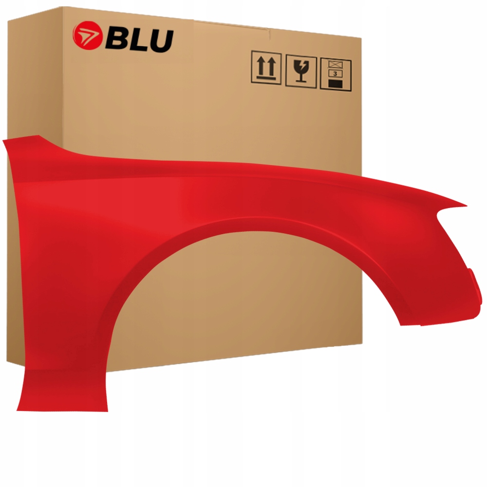 Blu Blatník Audi A5 S5 8T/8F LY3J pravý červený 07-16 přední BrillantRot
