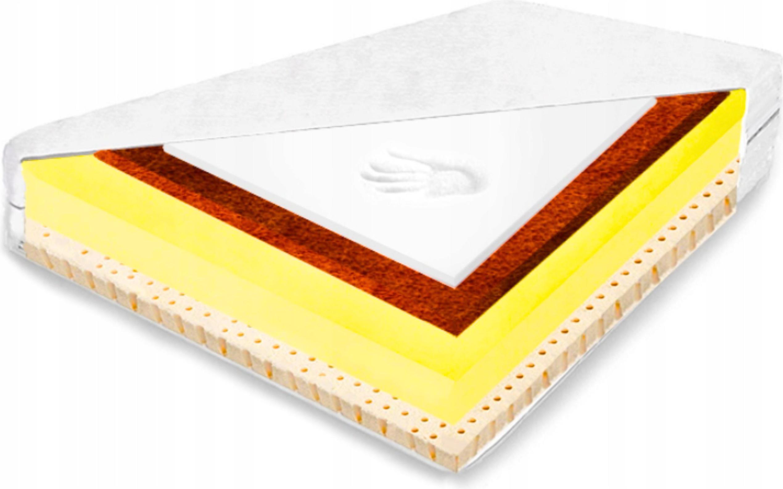 Materac 200x200 Lateks Visco na alergie H2/H3 23cm