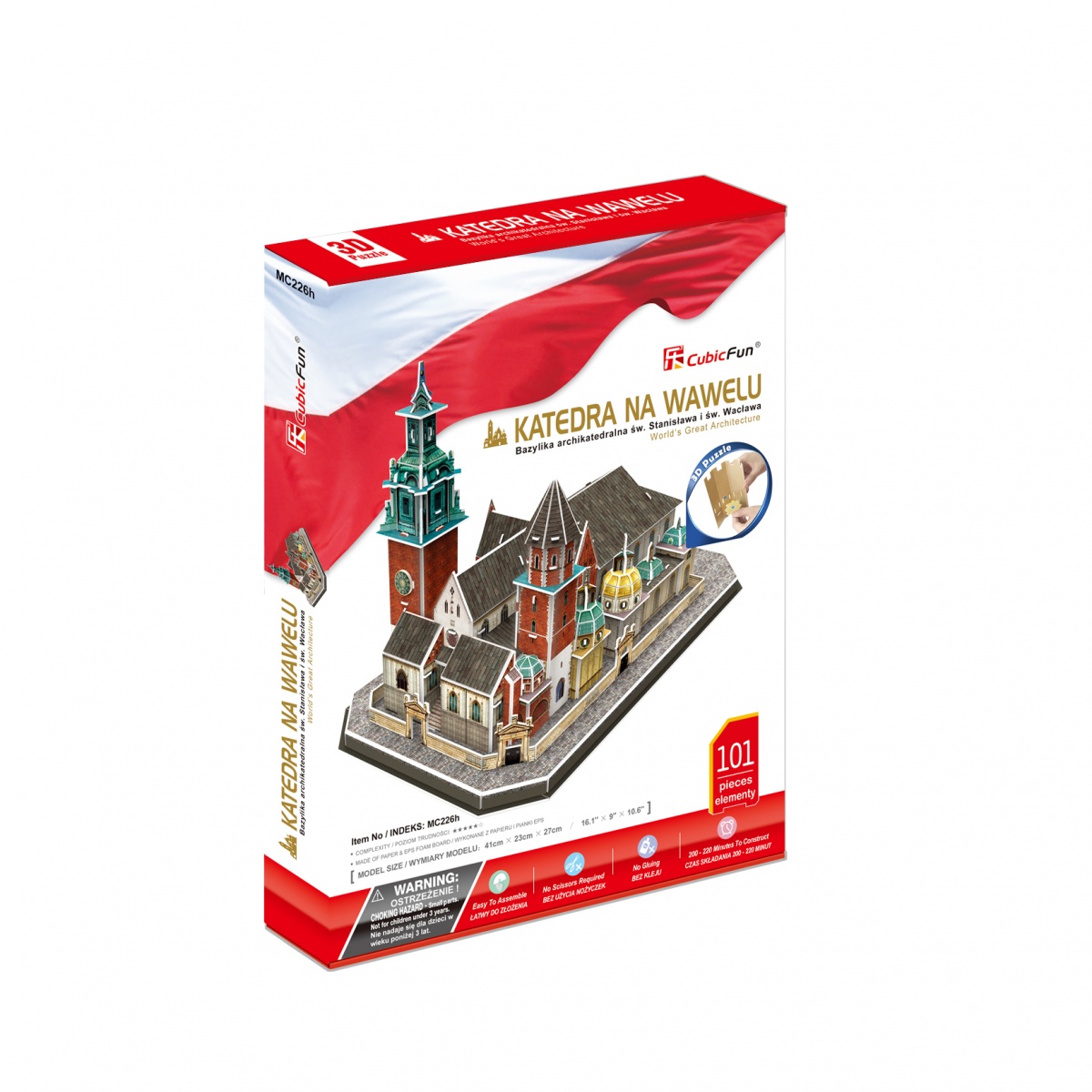 

CubicFun Puzzle 3D Katedra Na Wawelu 101EL.
