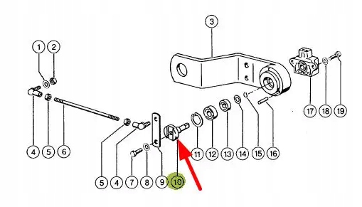 735479.0 Wałek wskaźnika pozycji klepiska Numer katalogowy części 735479.0