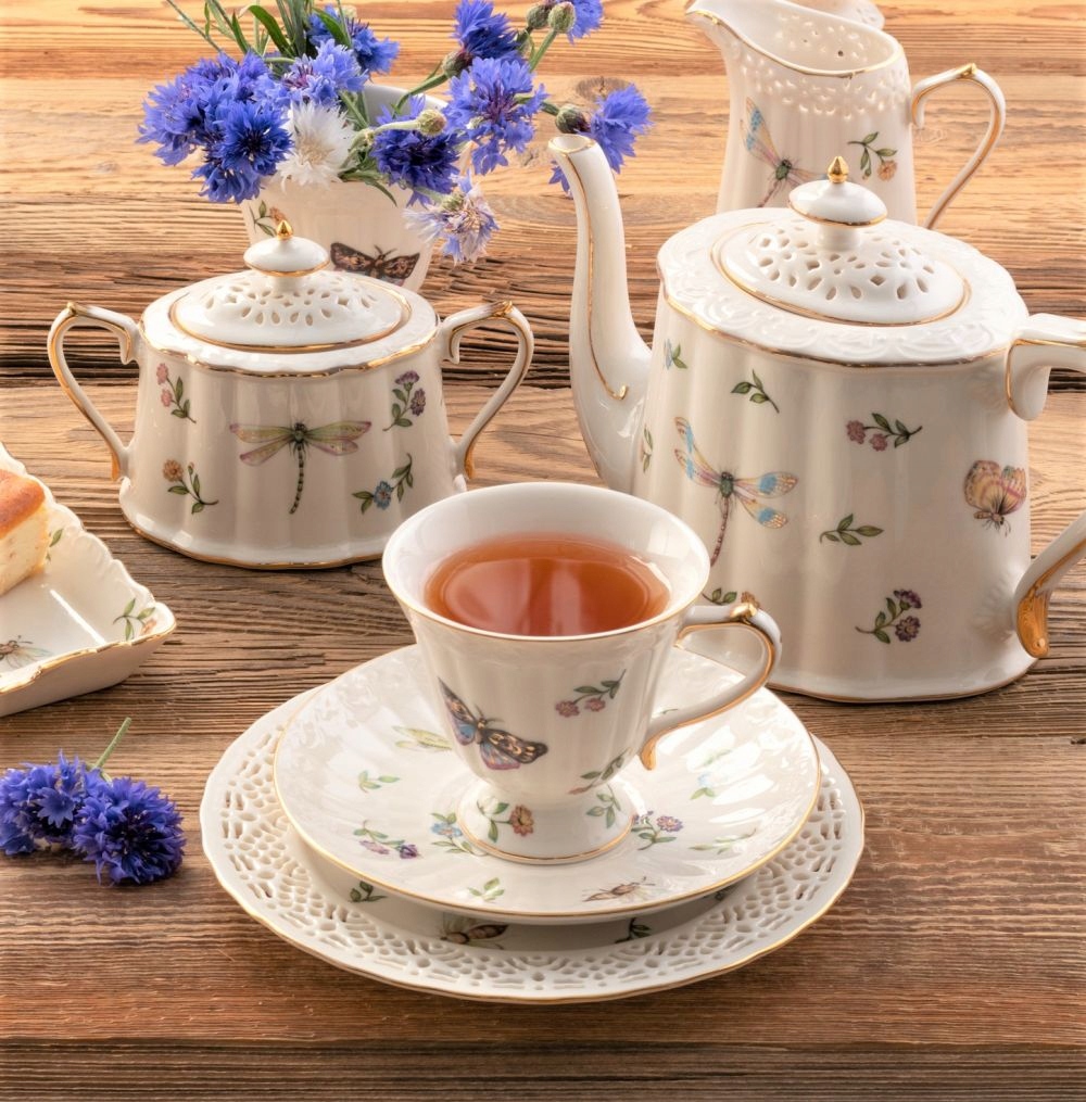 Dzbanek do herbaty 850 ml LEDA IVORY VILLA ITALIA Kolor biały inny