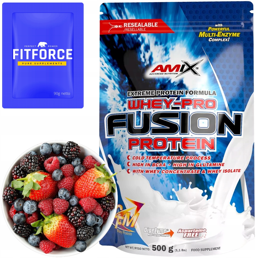 Protein Wpc Proteiny Lesní ovoce 500 g Bílkoviny Wpi
