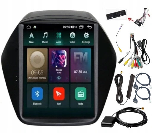 Autorádio Gps Android Hyundai IX35 2009-15 Usb Wifi Bluetooth 4GB 64GB Sim