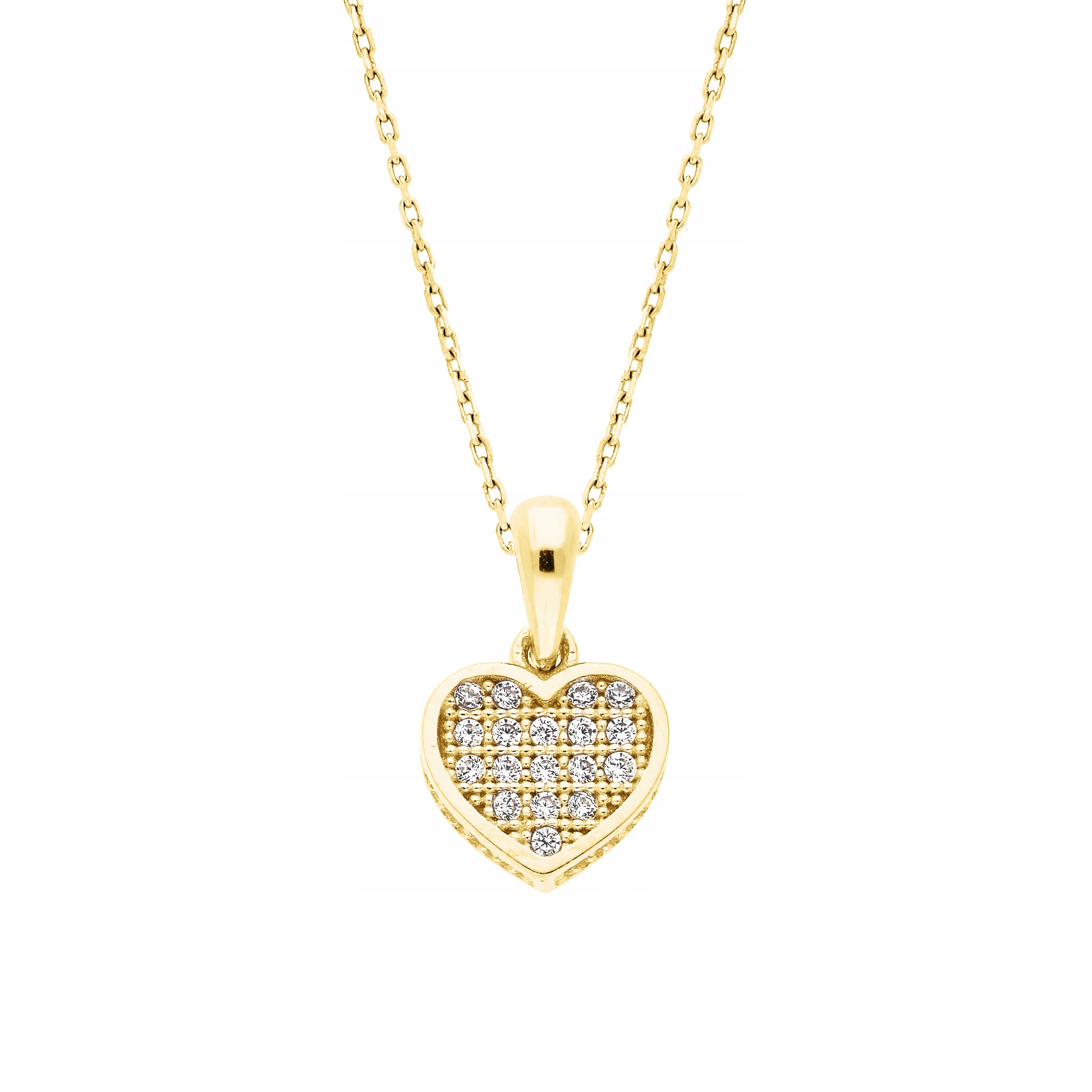 Dámský přívěsek Harf zlato 585 zirkon srdce