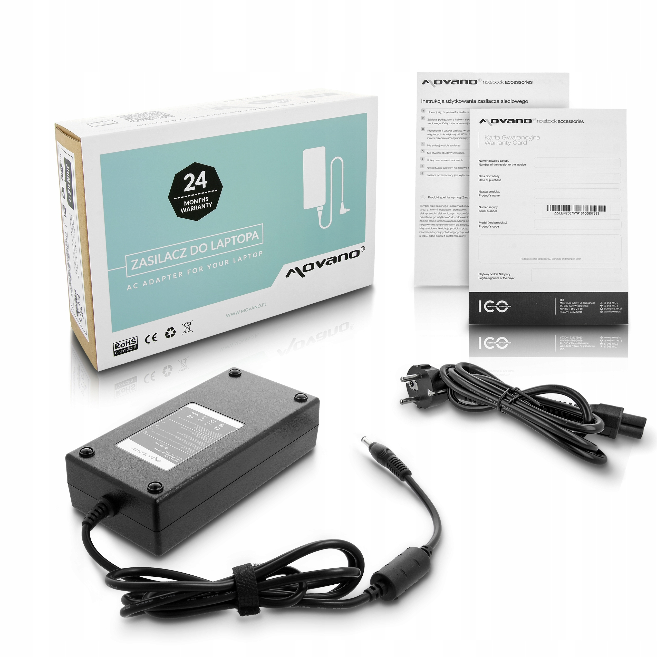 Ładowarka 150W kabel do Msi Asus 19V 7.9A 5.5-2.5mm