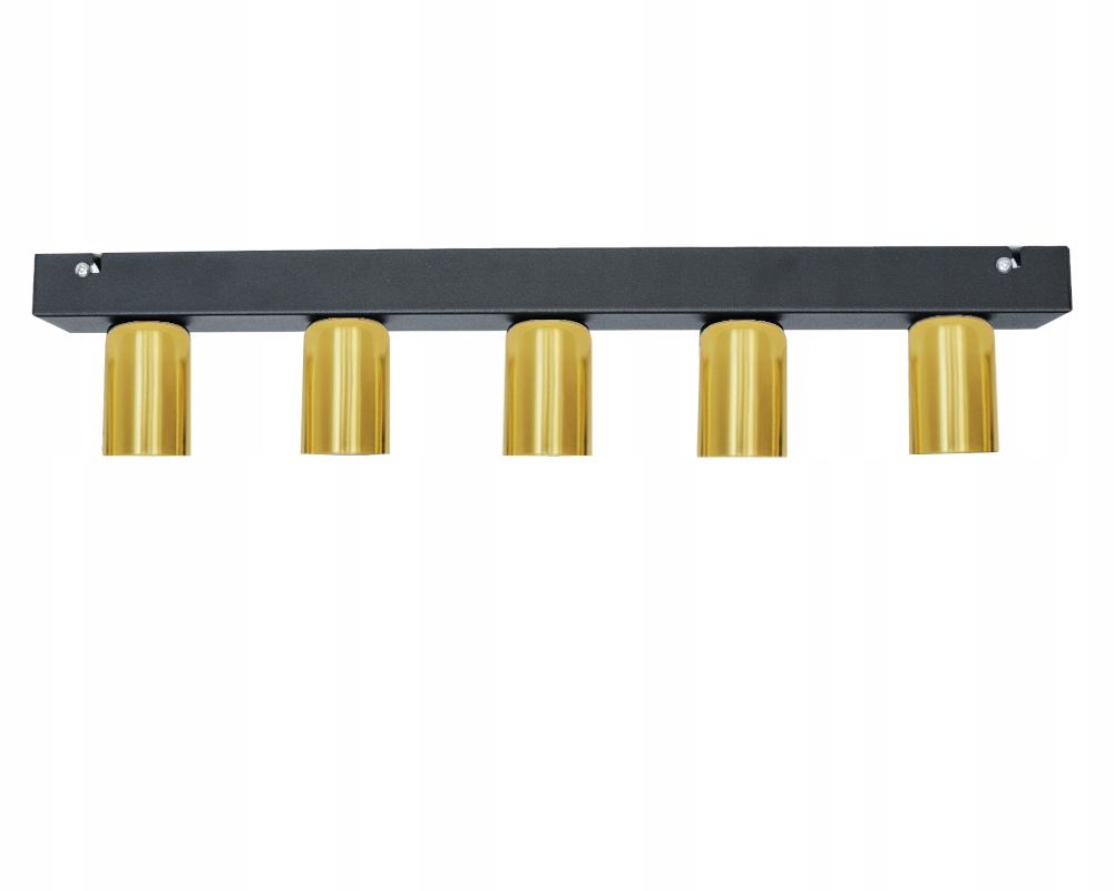 

Lampa sufitowa czarna złota metal E27 Cleo 5-0108