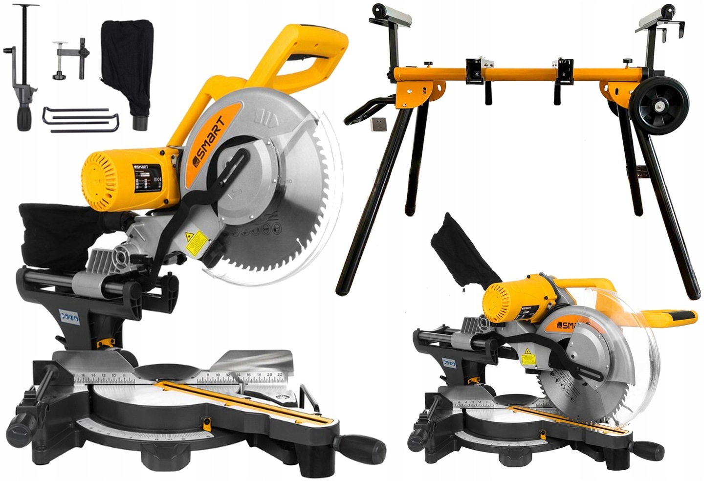 Piła ukośnica z posuwem 305mm 2000W laser SMART365 stół smart 365 zestaw