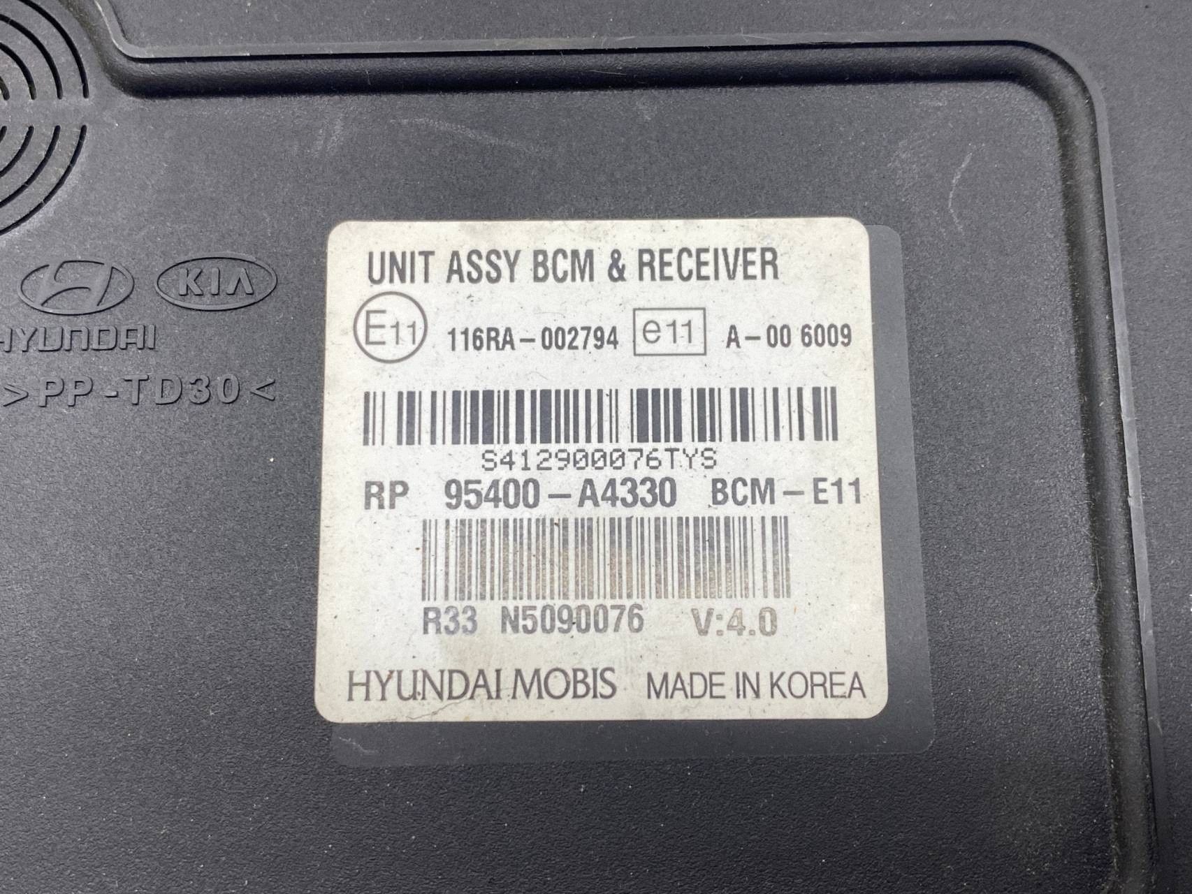 modulo STERONIK KOMFORTU BCM KIA CARENS IV 95400-A4330 (2013-2016)
