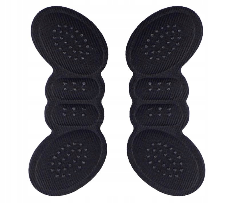 PIANKOWE ZAPIĘTKI DO BUTÓW SPORTOWYCH SZPILEK WKŁADKI NA OTARCIA CZARNY Model przeciw otarciom pięt