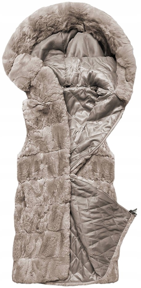 Kožešinová Vesta B8059 Béžová M (38)