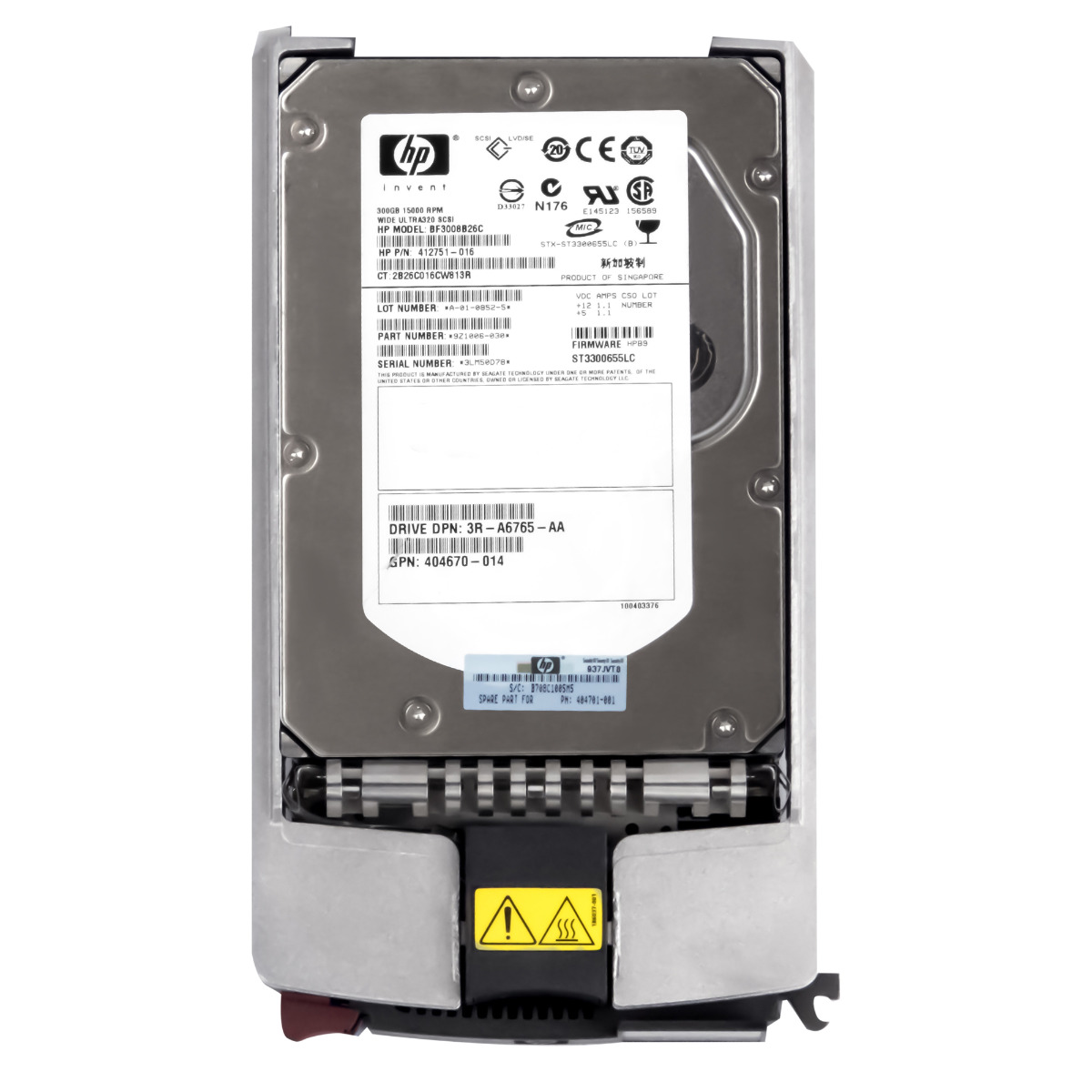 Hp 412751-016 300GB 15K 16MB Scsi 3.5'' BF3008B26C