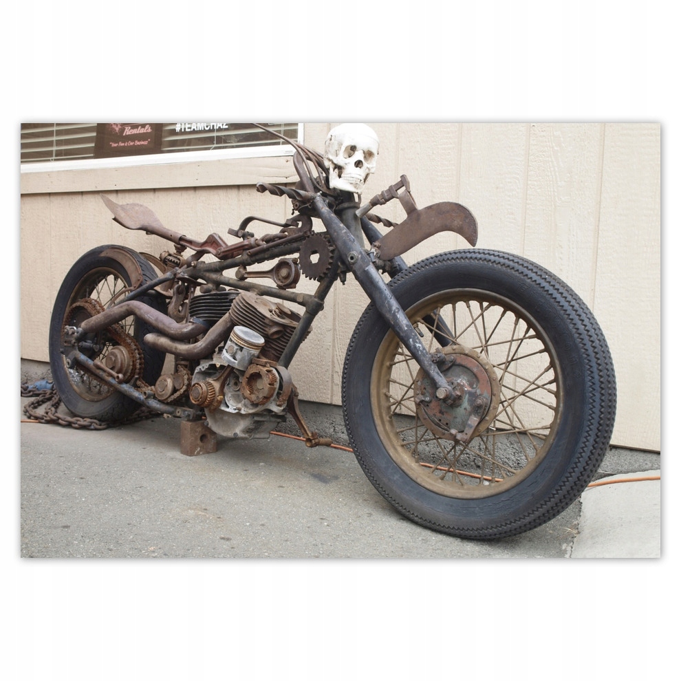 

Fototapety flizelina 152x104 Motocykl z czaszką