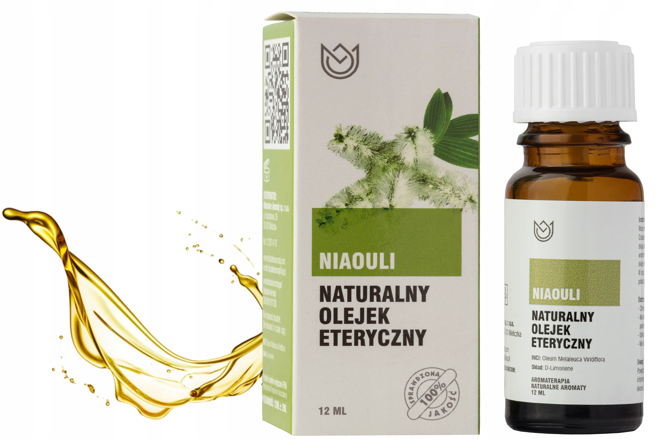 

Niaouli Olejek Eteryczny 12ml Poprawa Wyglądu Cery