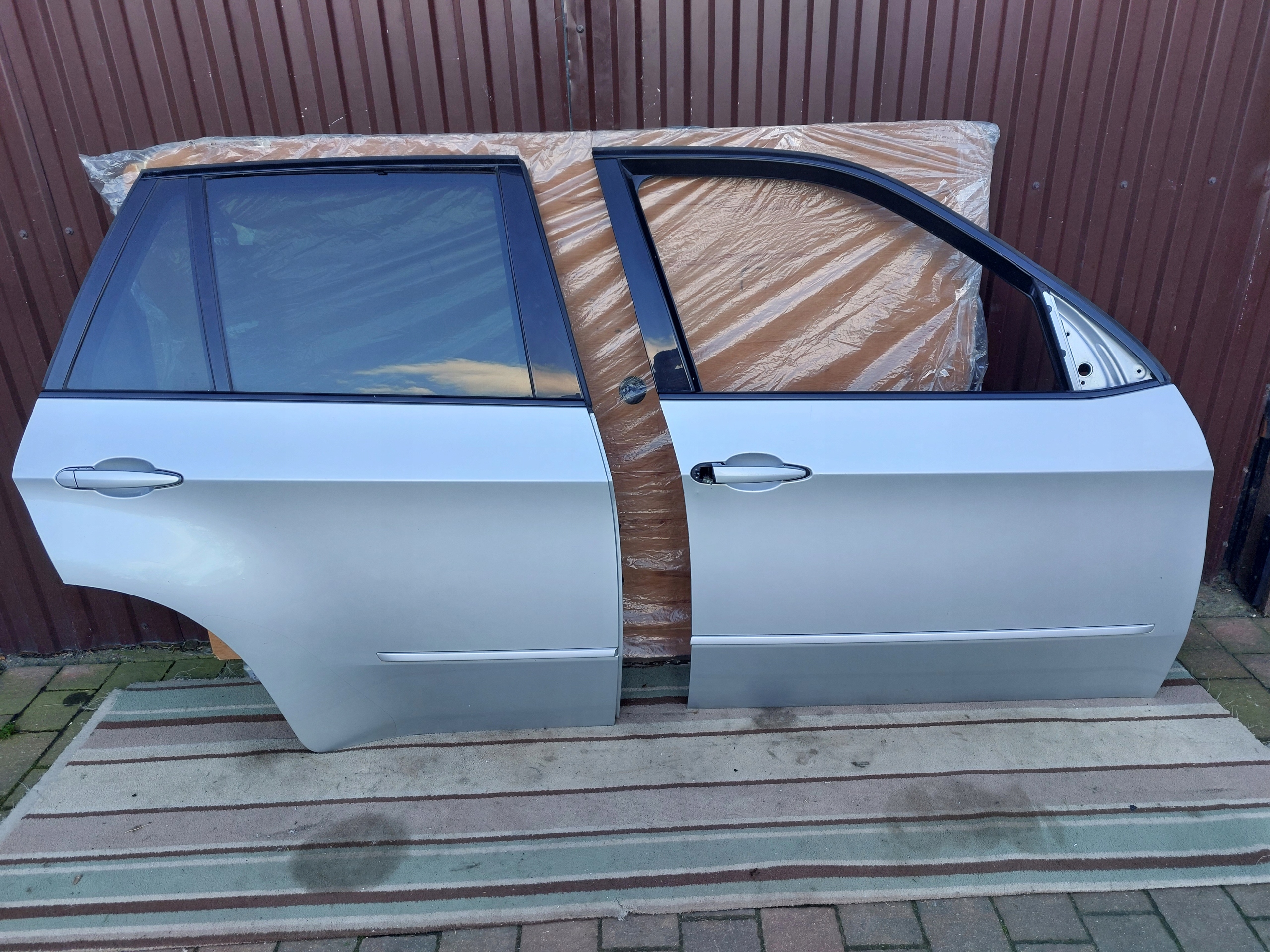 door right front rear part BMW X5 E70 silver 354