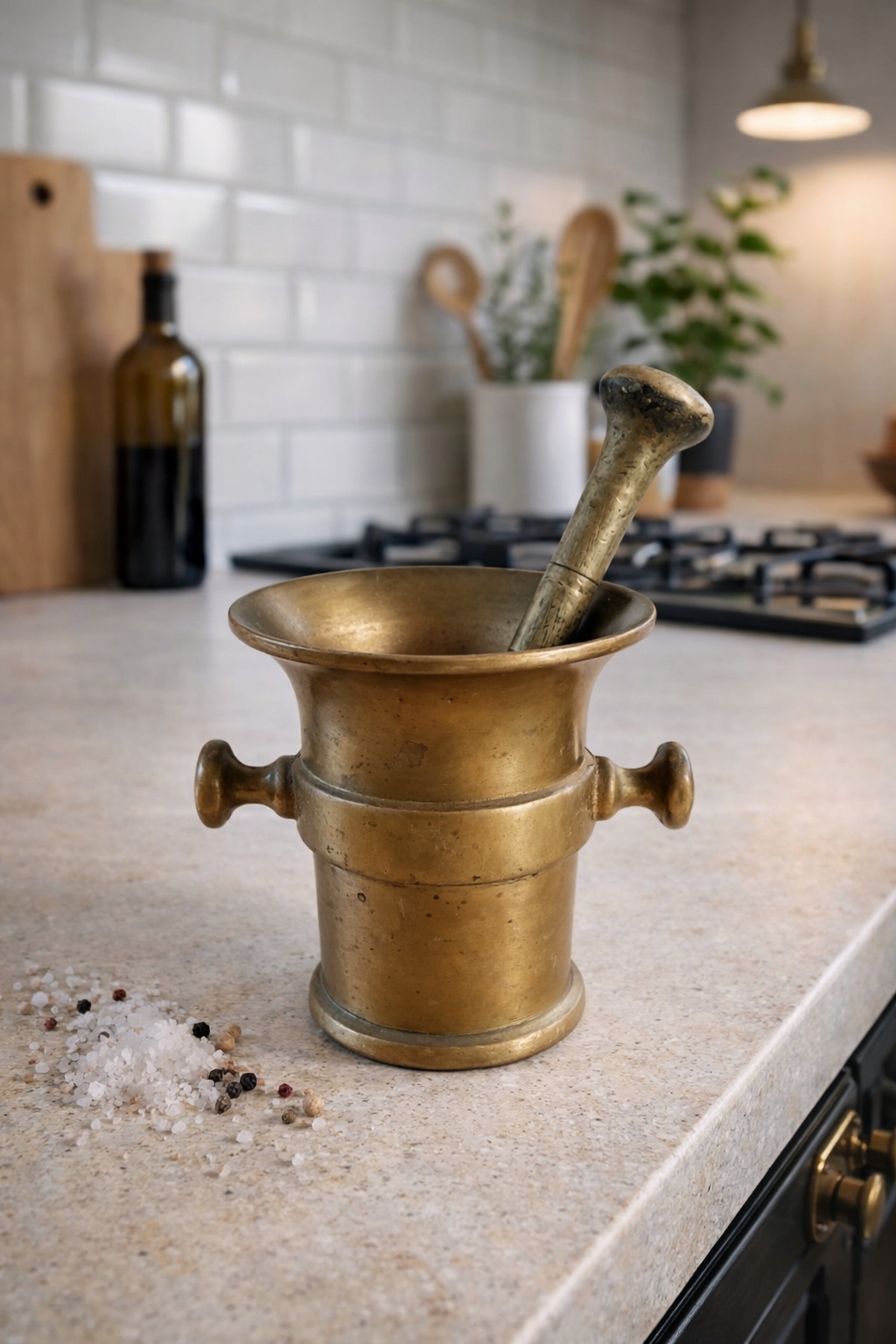 СТУПКА ЛАТУННАЯ С ПЕСТИКОМ