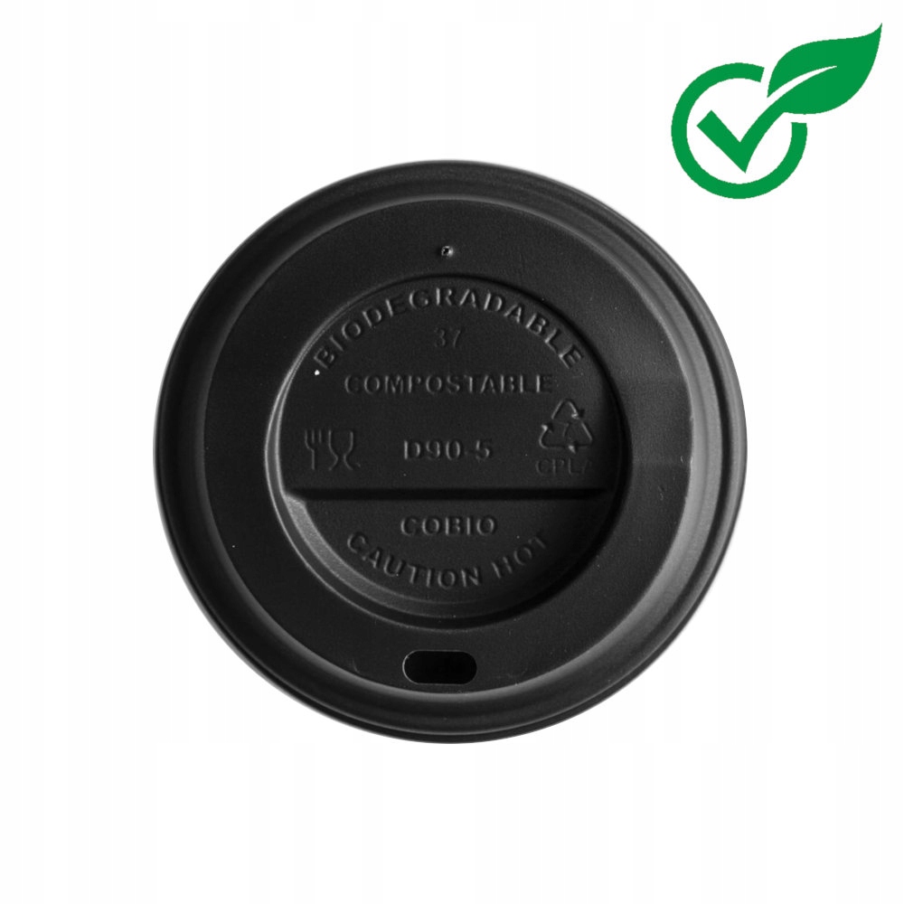 Víčko na hrnek Cpla černé 90 mm 1000 ks