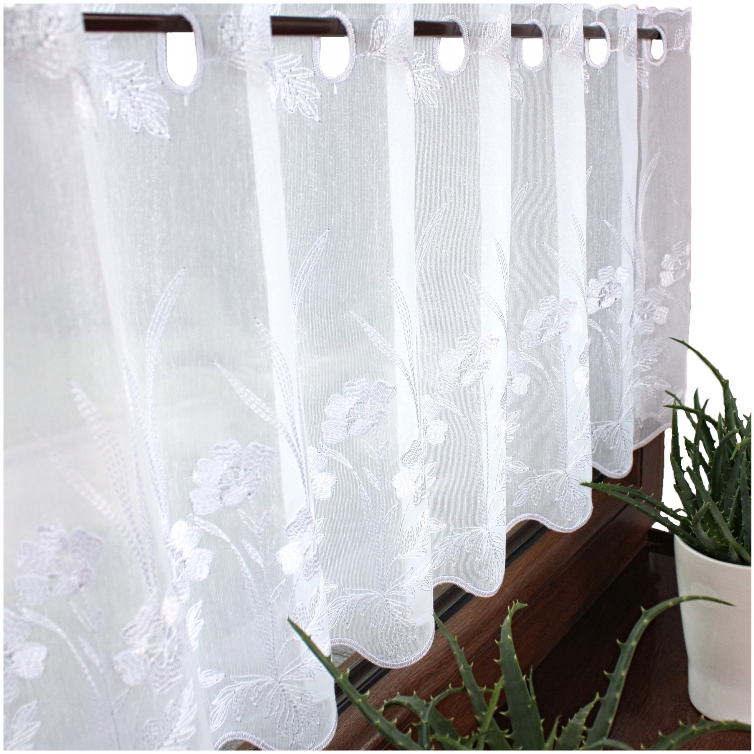 

Zazdrostka Biała Firanka Błysk Haft Do Kuchni 40