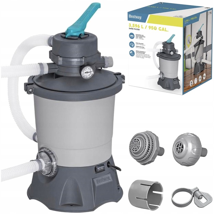 Pompa Piaskowa do Basenu Filtrująca Bestway 58515 Kulki Filtracyjne 1,5kg
