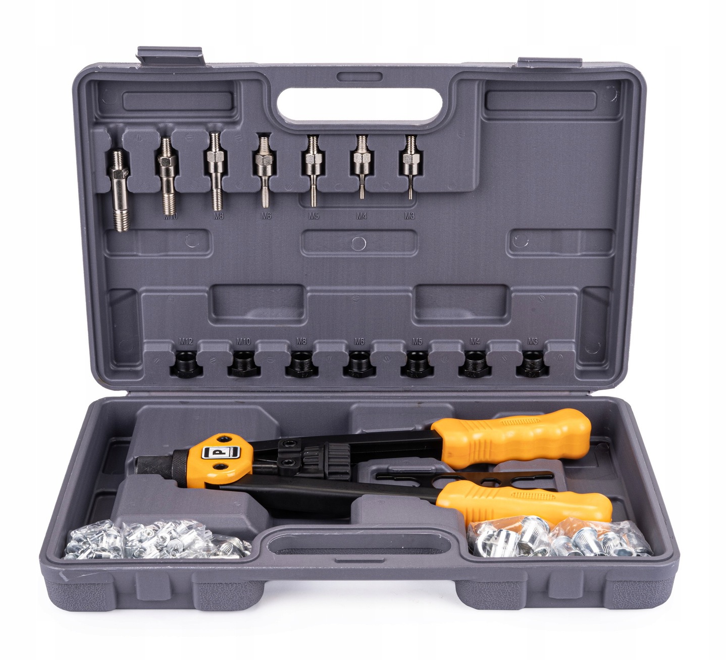 NITOWNICA RĘCZNA DO NITONAKRĘTEK M3-M12 ZESTAW 125 + WALIZKA TRANSPORTOWA Kod producenta PM-NIR-110SU