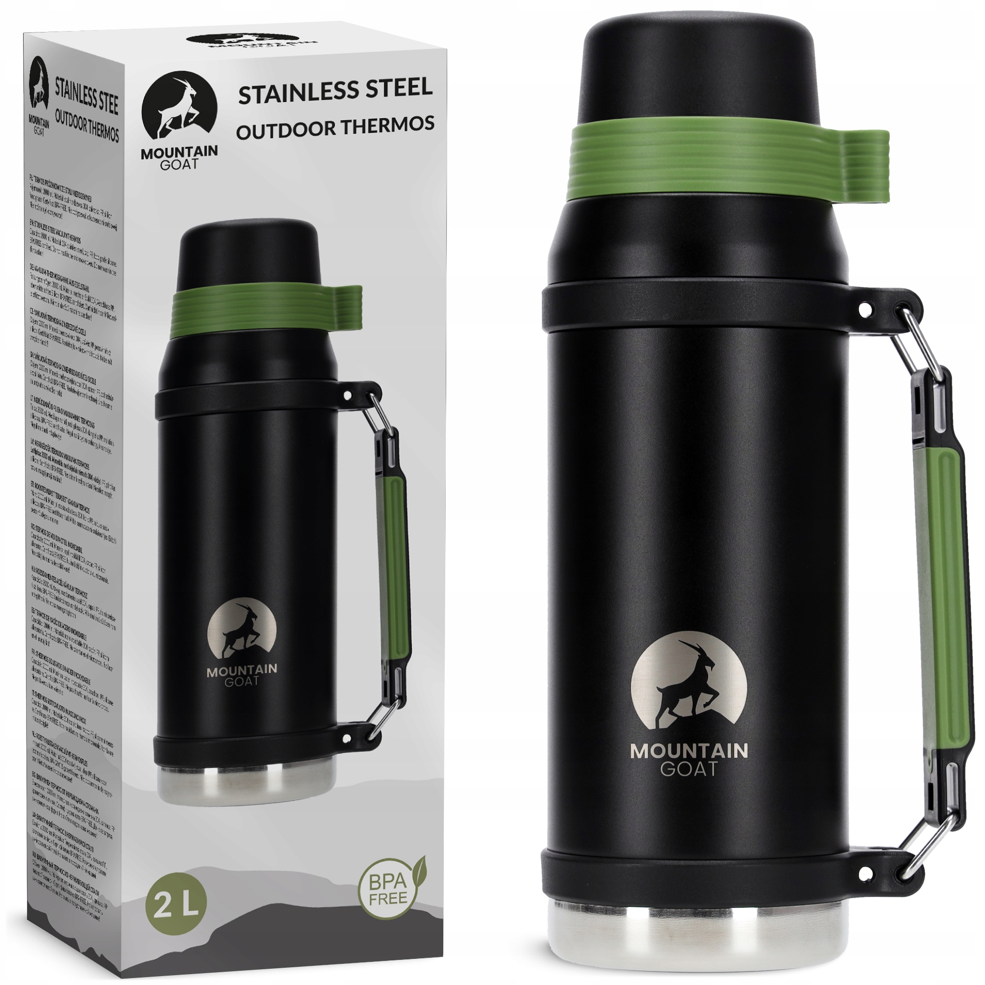 Termos Szczelny Turystyczny Ze Stali Nierdzewnej Do Kawy Herbaty Do 24 H 2L