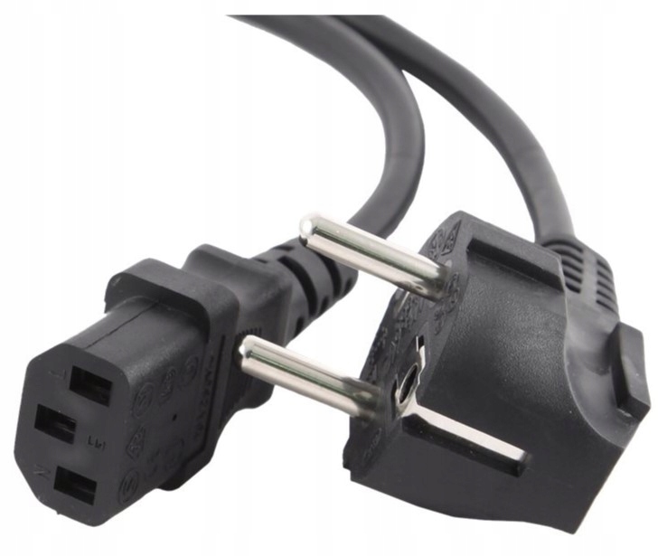 KABEL PRZEWÓD ZASILĄJACY DO KOMPUTERA MONITORA PROJEKTORA TV 1.8m IEC C13