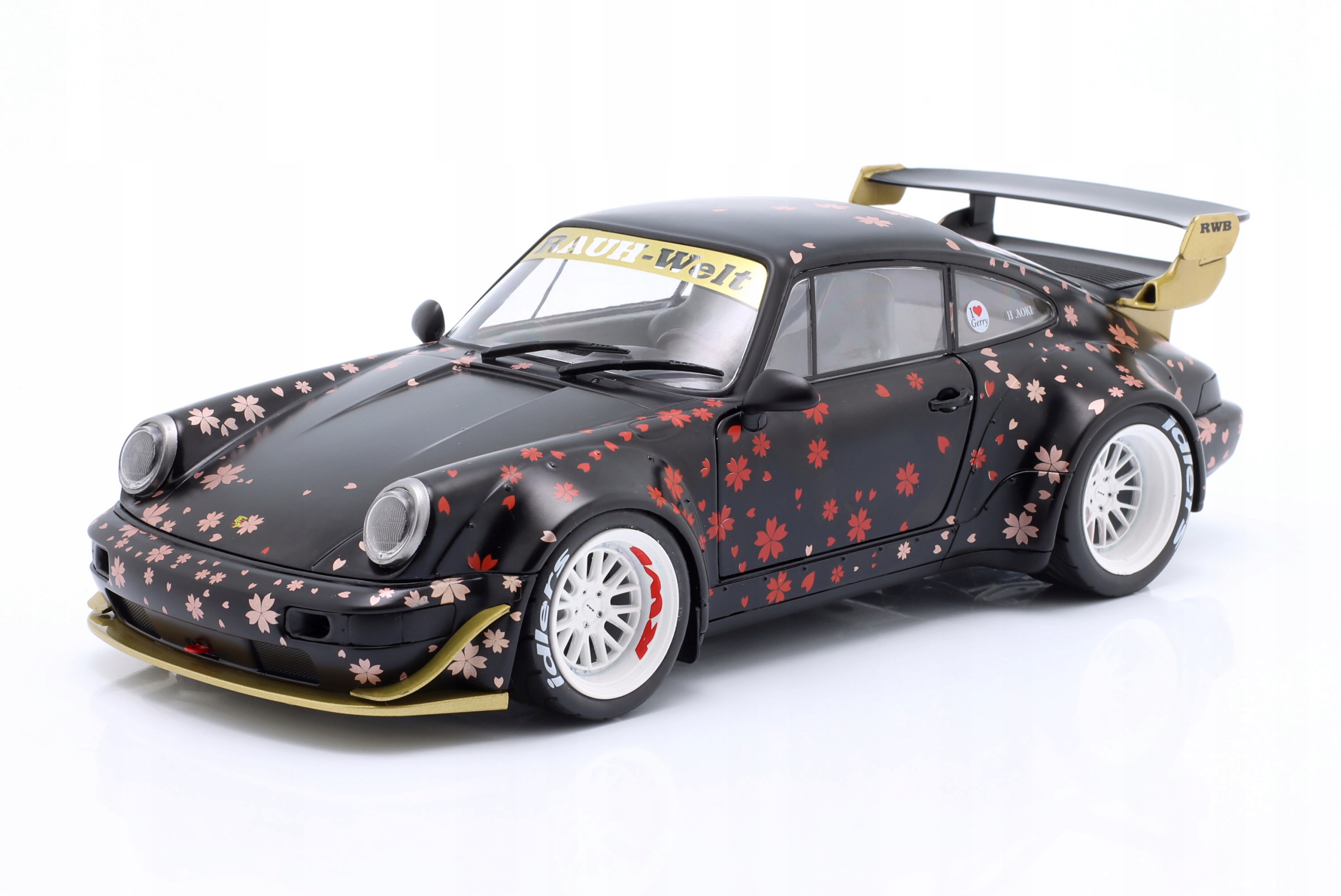Porsche 911 (964) Rwb Aoki 2021 Black Solido 1:18 Model Auta S1807507
