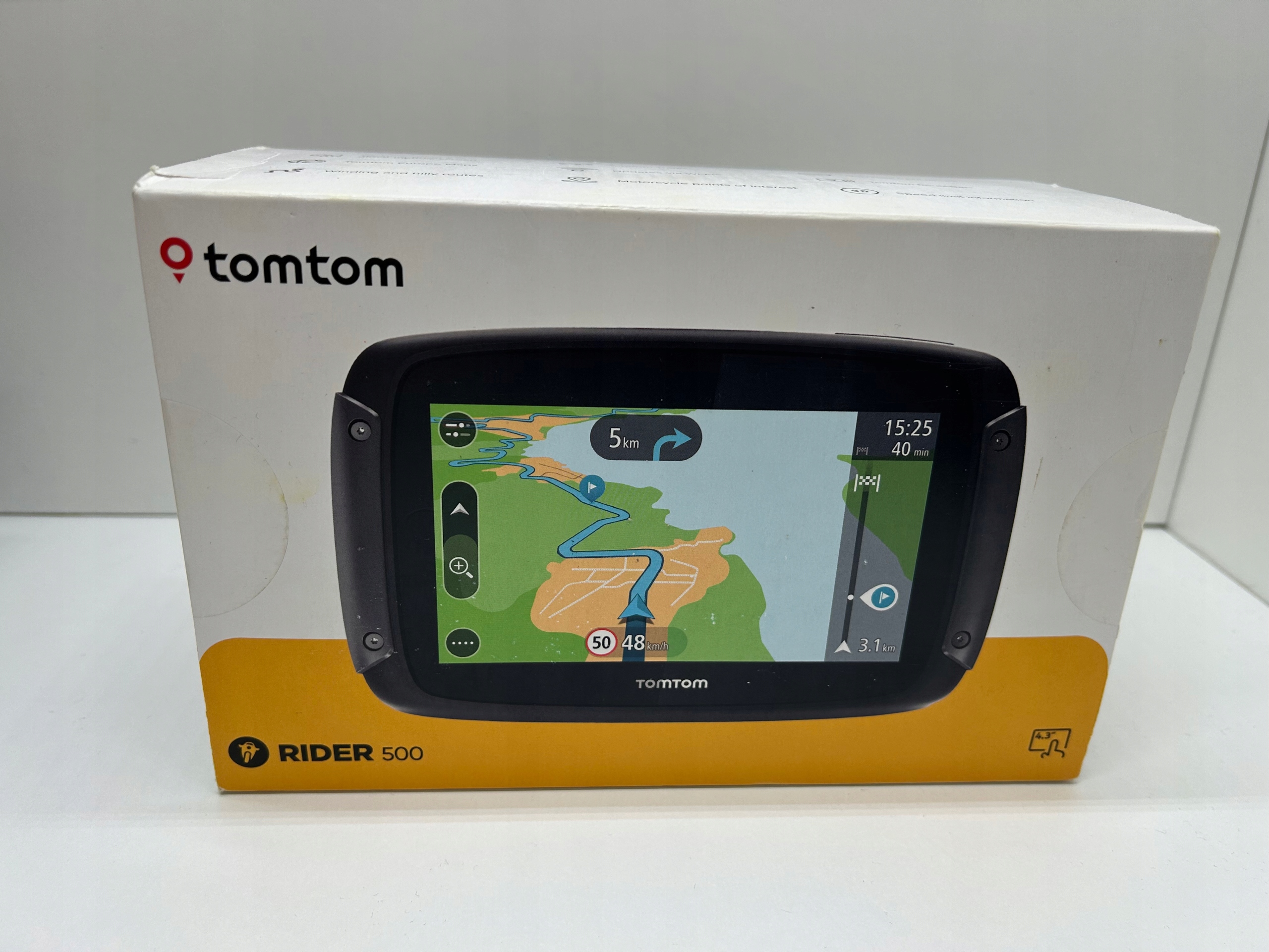Nawigacja TomTom Rider 500 4,3 "gps mapy Europy Wi-Fi (4GF41)