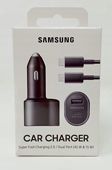 

Ładowarka samochodowa Samsung 45W 18W 3000mAh