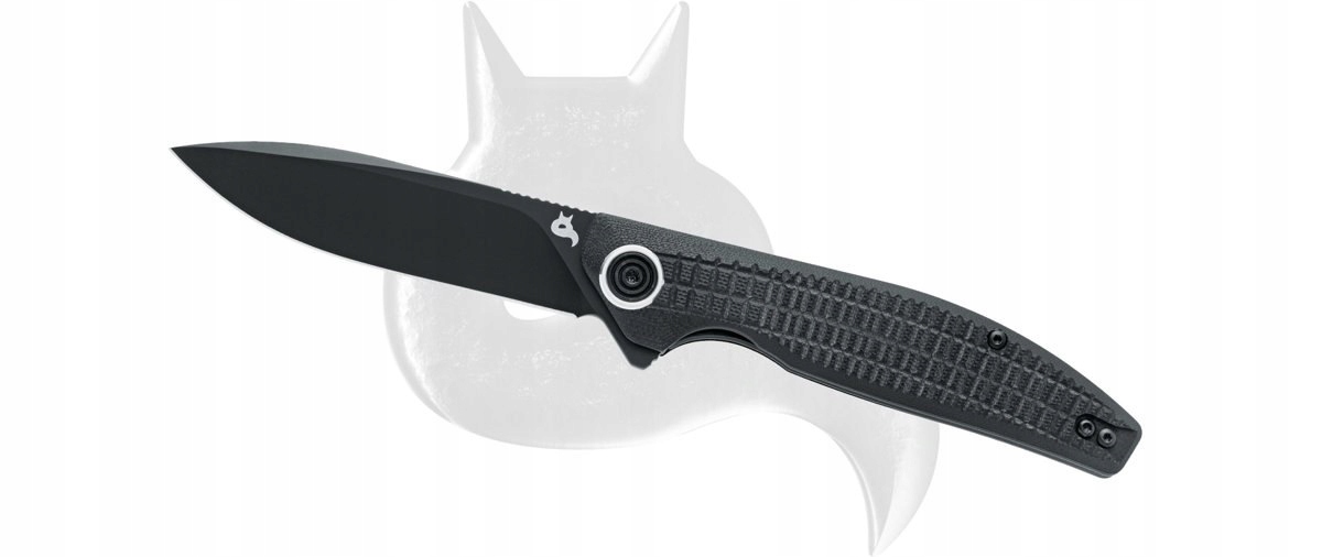 Nóż BlackFox Artia Black G10, Black Ptfe D2