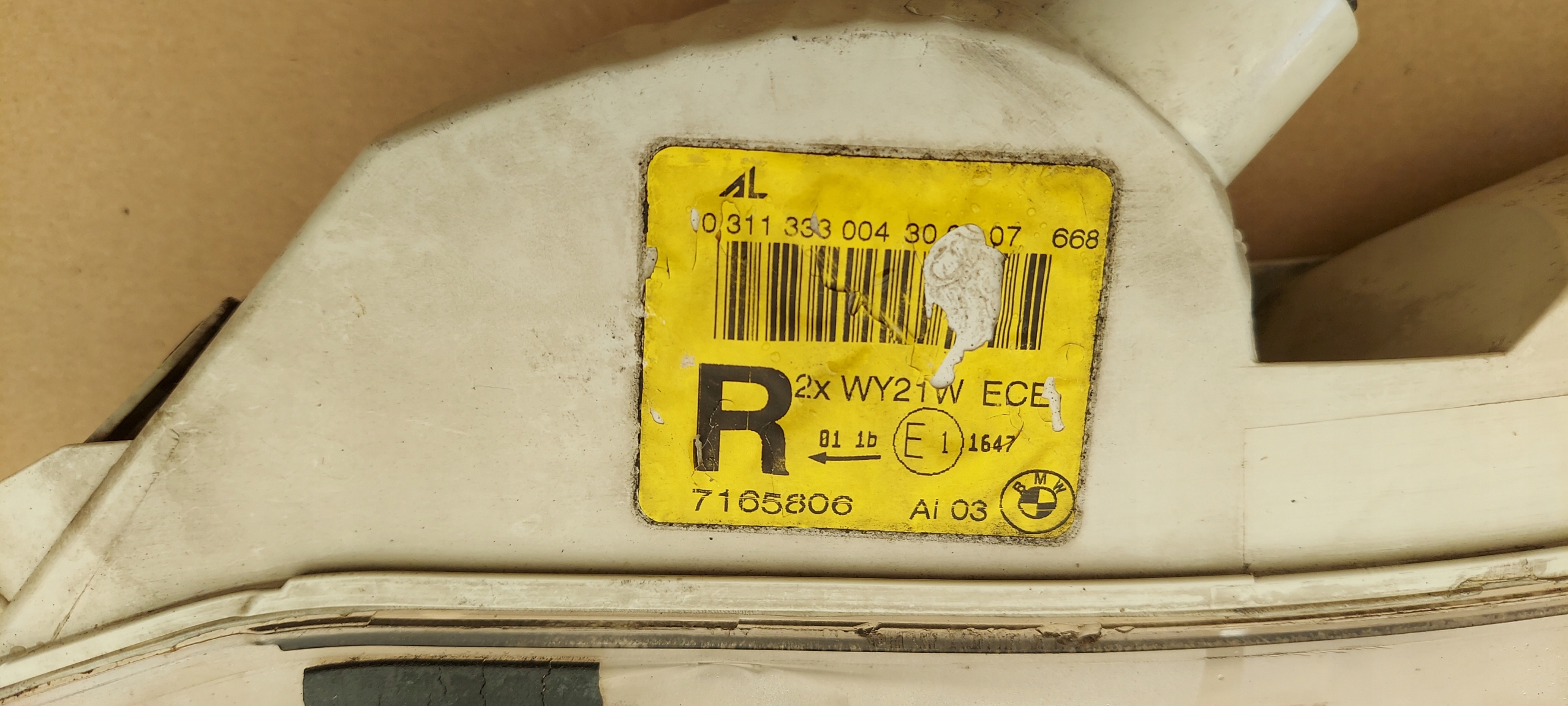 Blinkerleuchte rechts BMW 6 E63 E64 7165806