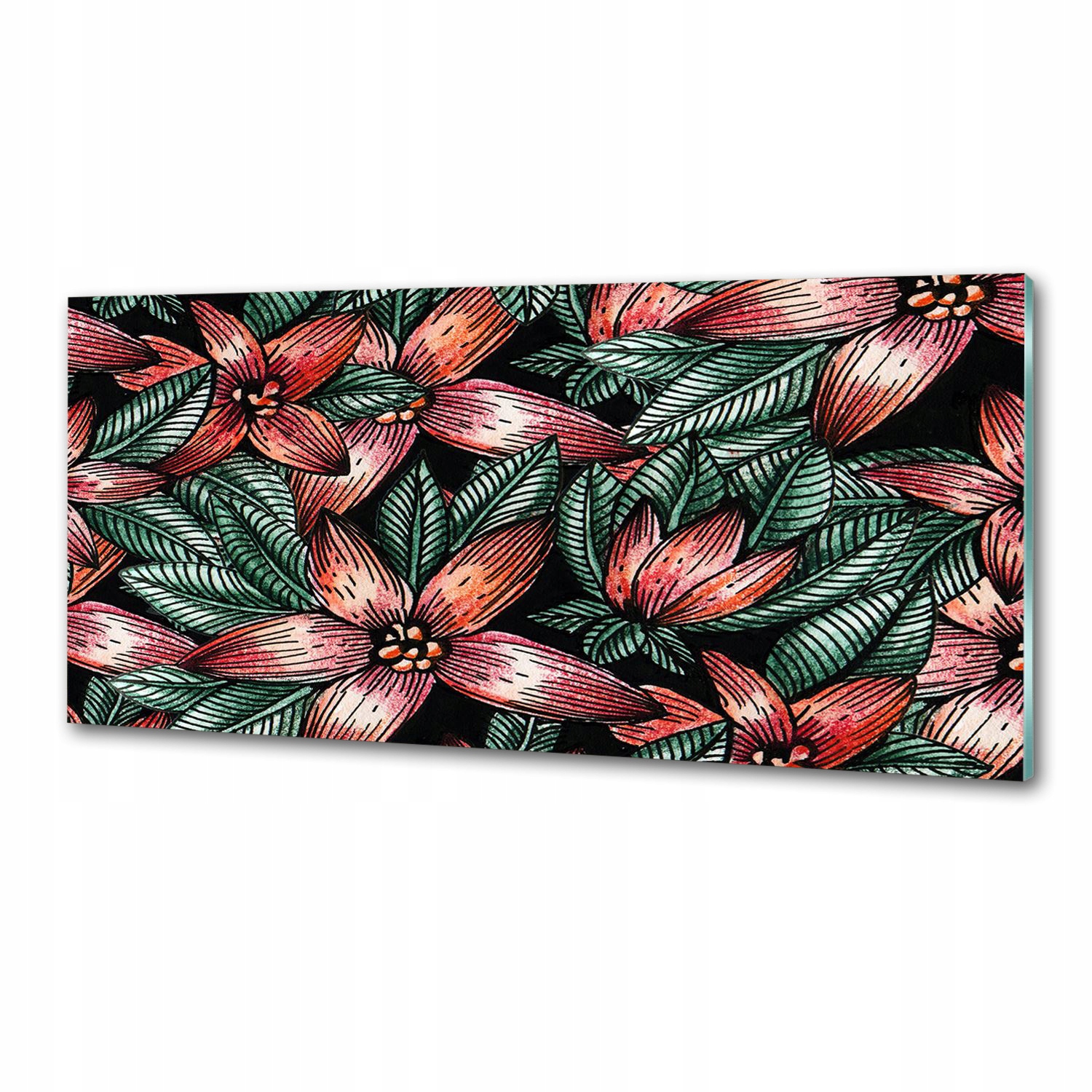 Panel do kuchyně Květinový vzor 125 x 50 cm Lepidlo