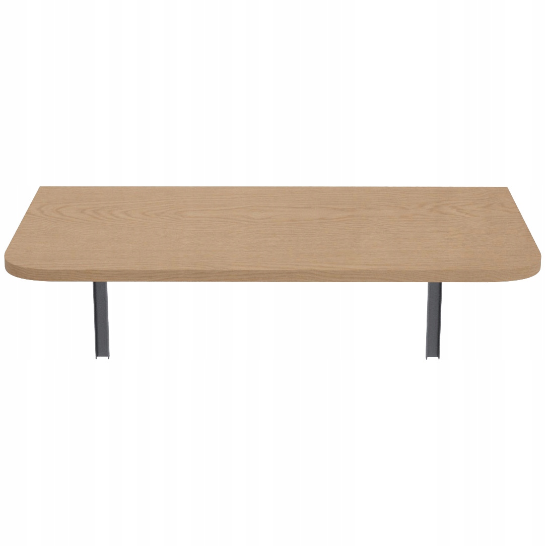 STÓŁ SKŁADANY STOLIK BLAT ROZKŁADANY 100x60 DĄB JASNY ZAOKRĄGLONY Marka Mikon