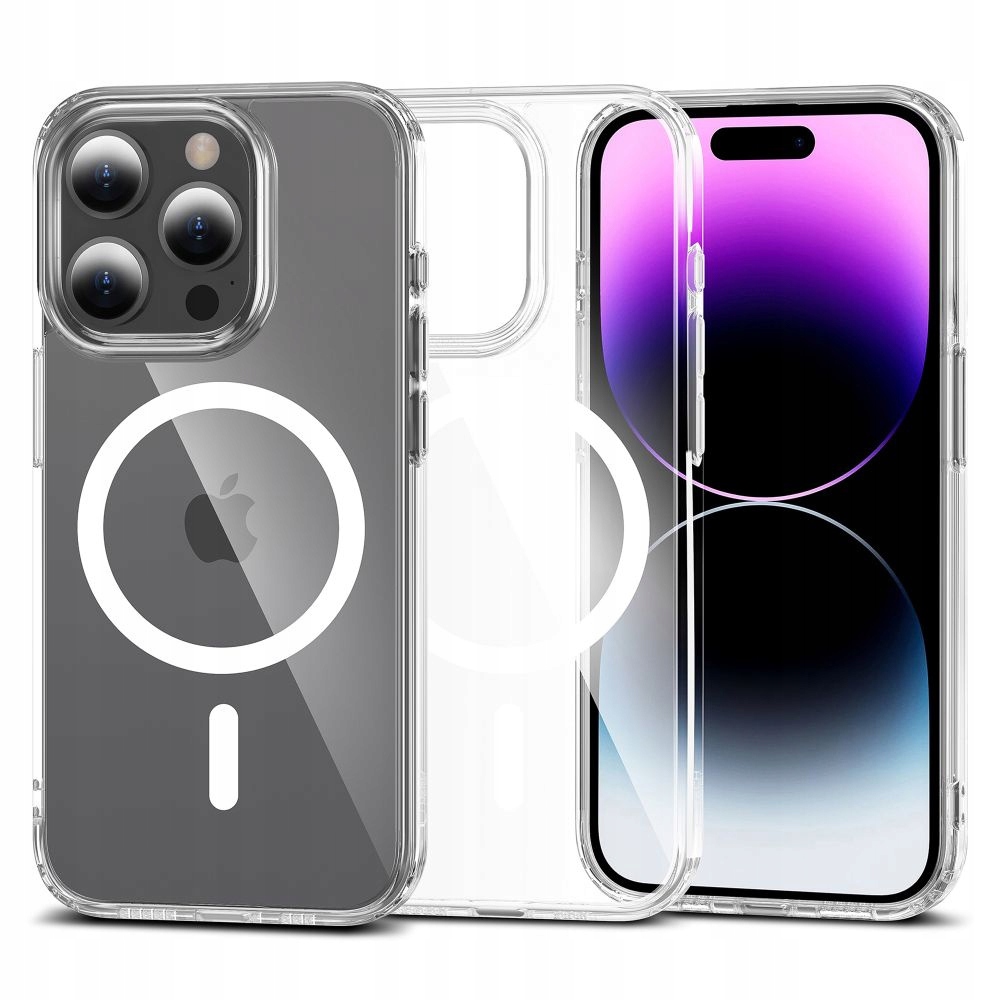 Etui do iPhone 15 Pro Tech-Protect FlexAir Hybrid MagSafe transparentne