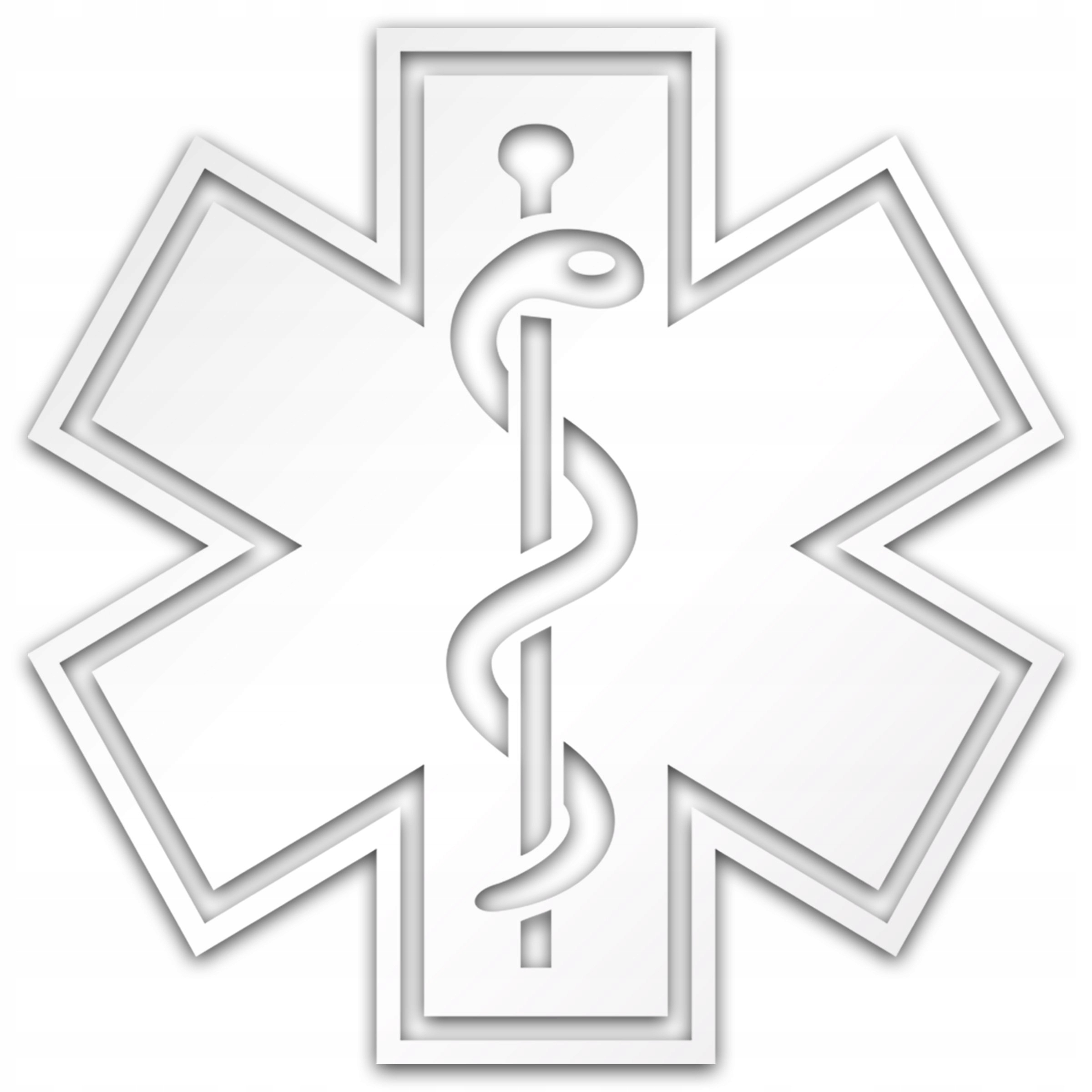 

Ratownik naklejka odblaskowa Eskulap na samochód