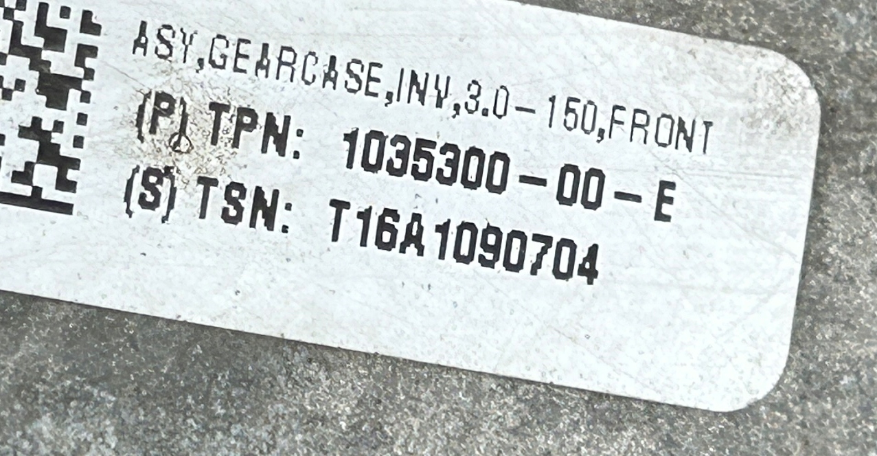 engine electrical front TESLA MODEL S 1035300-00-F